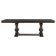 Ruth Dining Table | 77-95" Extendable Top | Classic Rustic Brown Trestle