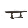 Ruth Dining Table | 77-95" Extendable Top | Classic Rustic Brown Trestle