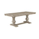 Ruth Dining Table | 77-95" Extendable Top | Brownish Gray Trestle Base
