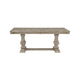 Ruth Dining Table | 77-95" Extendable Top | Brownish Gray Trestle Base
