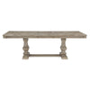 Ruth Dining Table | 77-95" Extendable Top | Brownish Gray Trestle Base
