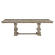 Ruth Dining Table | 77-95" Extendable Top | Brownish Gray Trestle Base