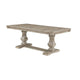 Ruth Dining Table | 77-95" Extendable Top | Brownish Gray Trestle Base