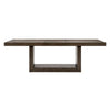 Olia Dining Table | 76-96" Extendable Top with Square Base | Brown