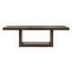 Olia Dining Table | 76-96" Extendable Top with Square Base | Brown