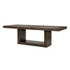 Olia Dining Table | 76-96" Extendable Top with Square Base | Brown
