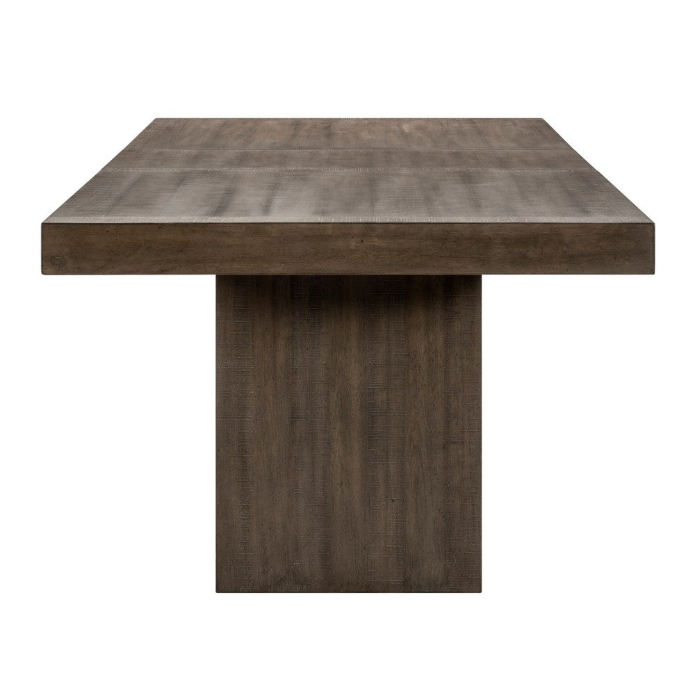 Olia Dining Table | 76-96" Extendable Top with Square Base | Brown