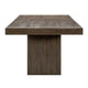 Olia Dining Table | 76-96" Extendable Top with Square Base | Brown