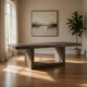 Olia Dining Table | 76-96" Extendable Top with Square Base | Brown