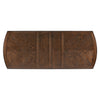 Devi Dining Table | 80-108" Extendable Top | Trestle Base | Oak Brown