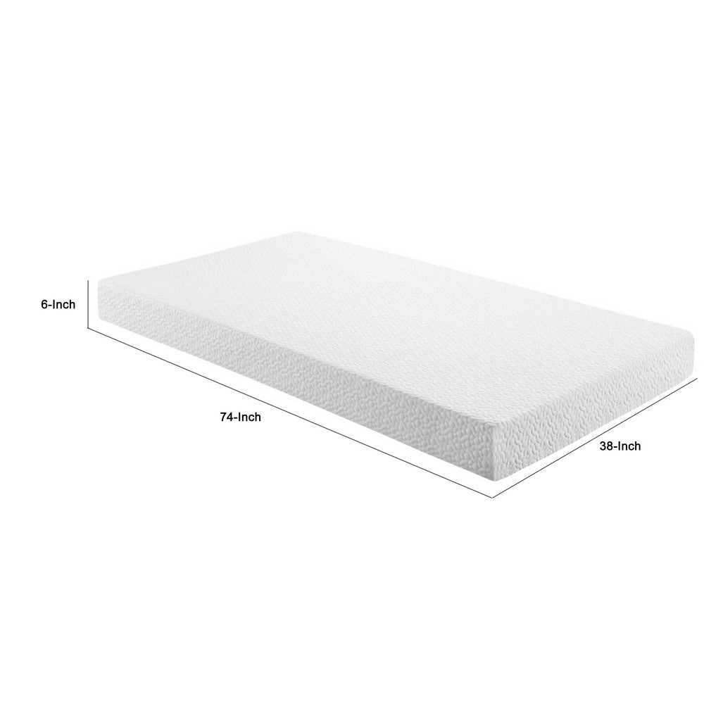 Mae Twin Size Mattress | Cool Gel Memory Foam | Tencel Cover | 6" Firm
