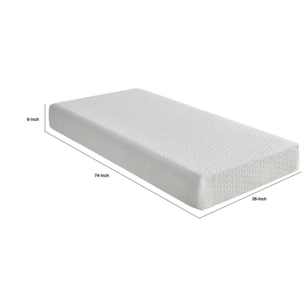 Mae Twin Size Mattress | Cool Gel Memory Foam | Tencel Cover | 8" Firm