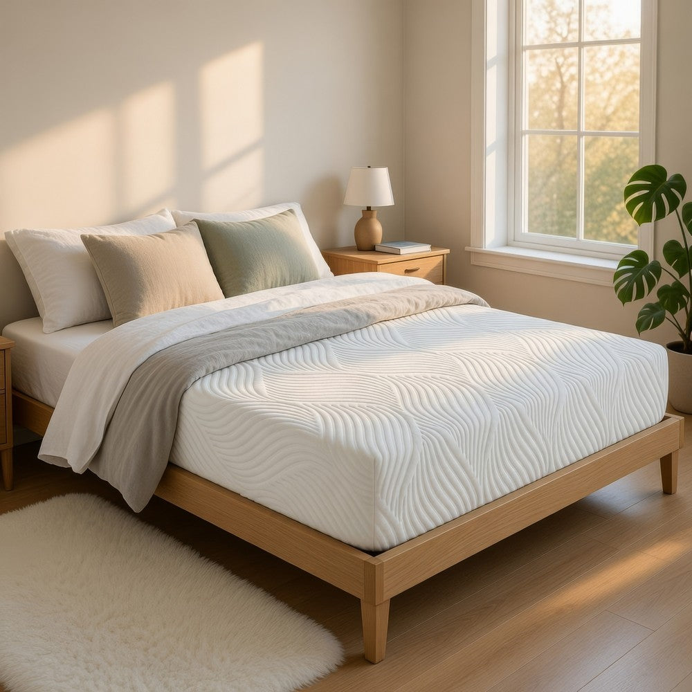 Mae Full Size Mattress | Cool Gel Memory Foam | Tencel Cover | 10" Firm