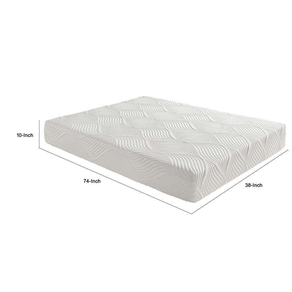 Mae Twin Size Mattress | Cool Gel Memory Foam | Tencel Cover | 10" Firm