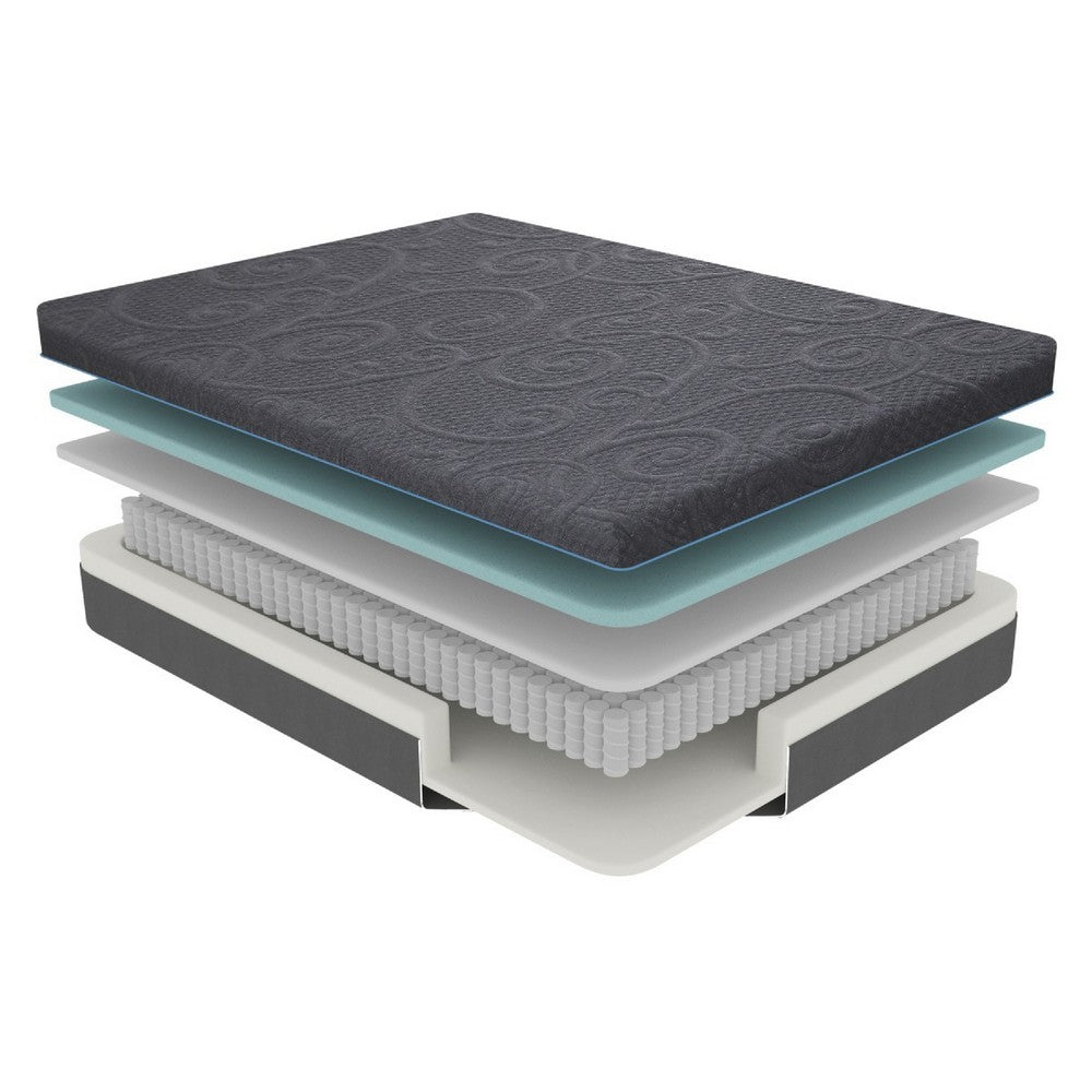 Kae Twin Size Mattress | Hybrid Cool Gel Infused Memory Foam | 8" Firm