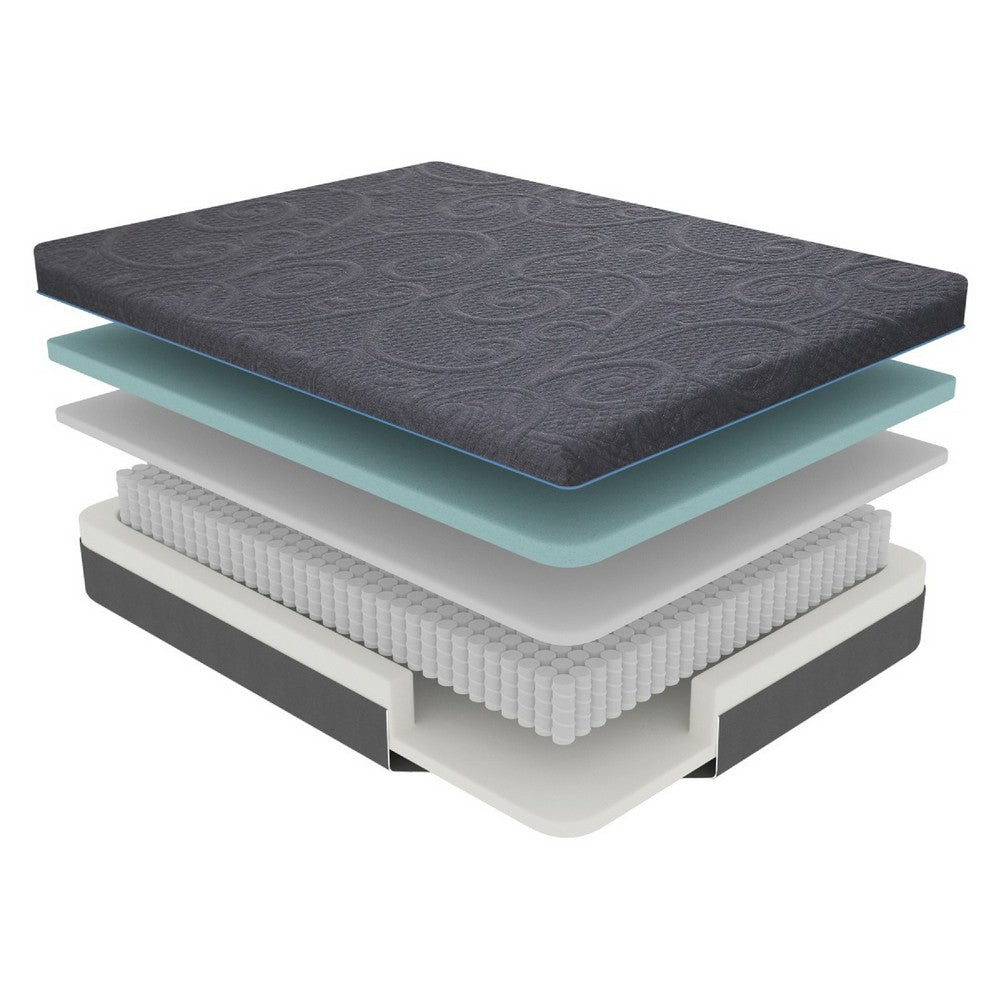 Kae Twin Size Mattress | Hybrid Gel Infused Memory Foam | 11" Medium