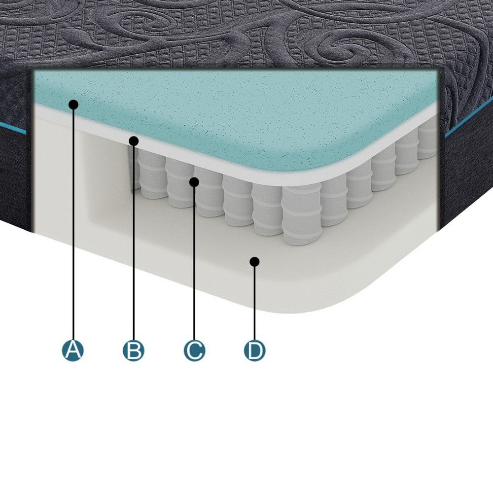 Kae Twin Size Mattress | Hybrid Gel Infused Memory Foam | 11" Medium