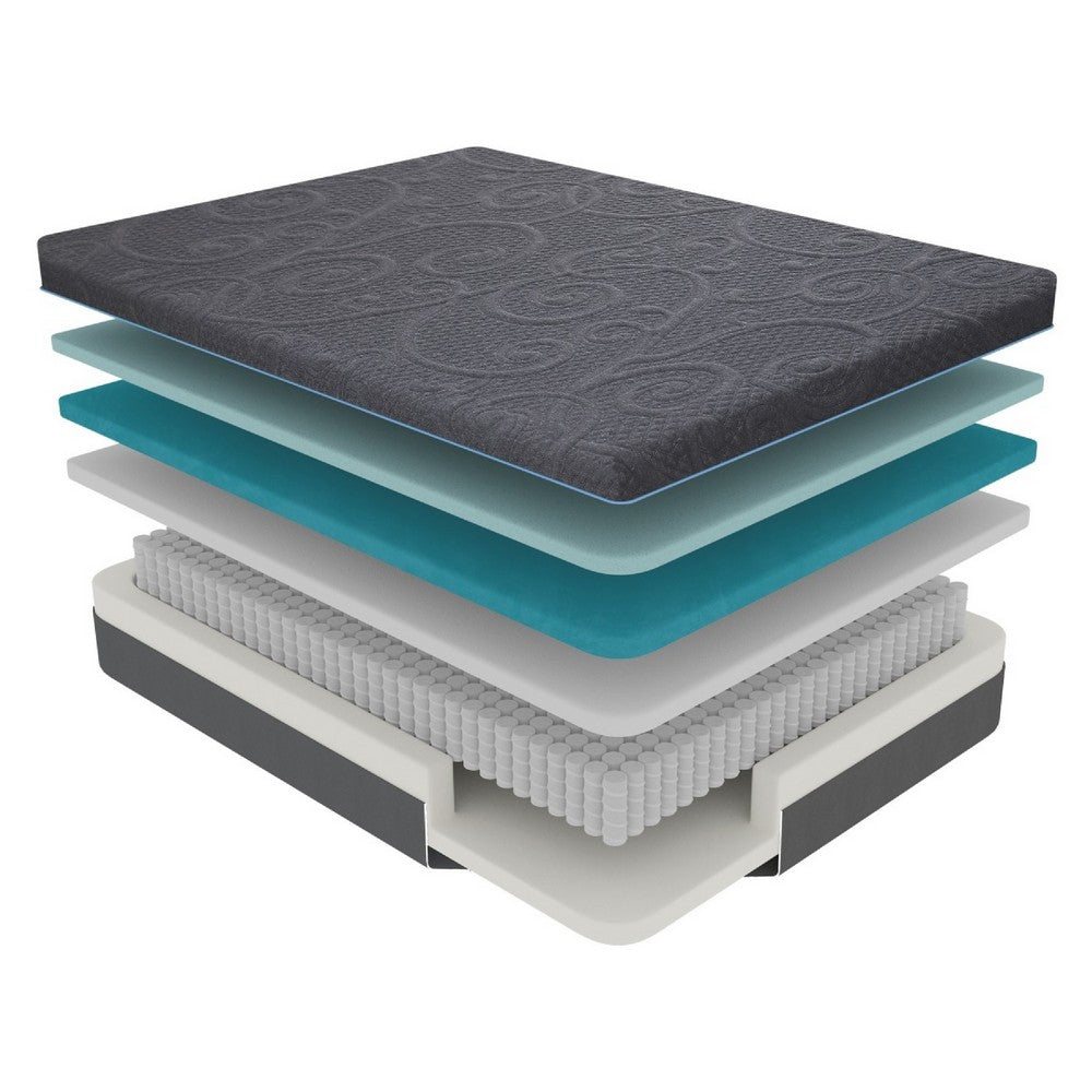 Kae California King Mattress | Hybrid Cool Gel Memory Foam | 14" Medium