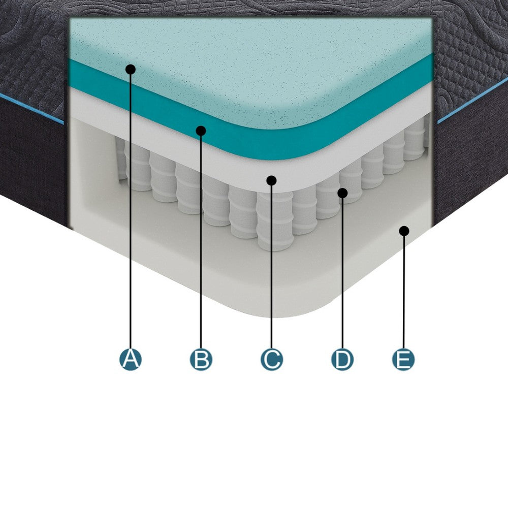 Kae California King Mattress | Hybrid Cool Gel Memory Foam | 14" Medium