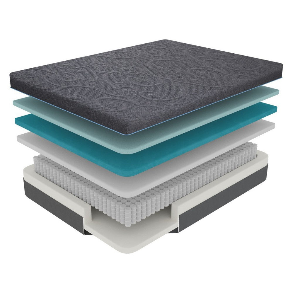 Kae California King Mattress | Hybrid Cool Gel Memory Foam | 14" Medium