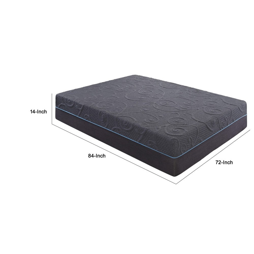 Kae California King Mattress | Hybrid Cool Gel Memory Foam | 14" Medium