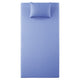 Fia Twin Mattress with 1 Pillow | Charcoal Gel Firm Memory Foam | Blue 7"