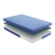 Fia Twin Mattress with 1 Pillow | Charcoal Gel Firm Memory Foam | Blue 7"