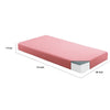 Fia Twin Mattress with 1 Pillow | Charcoal Gel Firm Memory Foam | Pink 7"