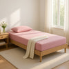 Fia Twin Mattress with 1 Pillow | Charcoal Gel Firm Memory Foam | Pink 7"