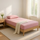 Fia Twin Mattress with 1 Pillow | Charcoal Gel Firm Memory Foam | Pink 7"
