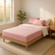 Fia Twin Mattress with 1 Pillow | Charcoal Gel Firm Memory Foam | Pink 7"