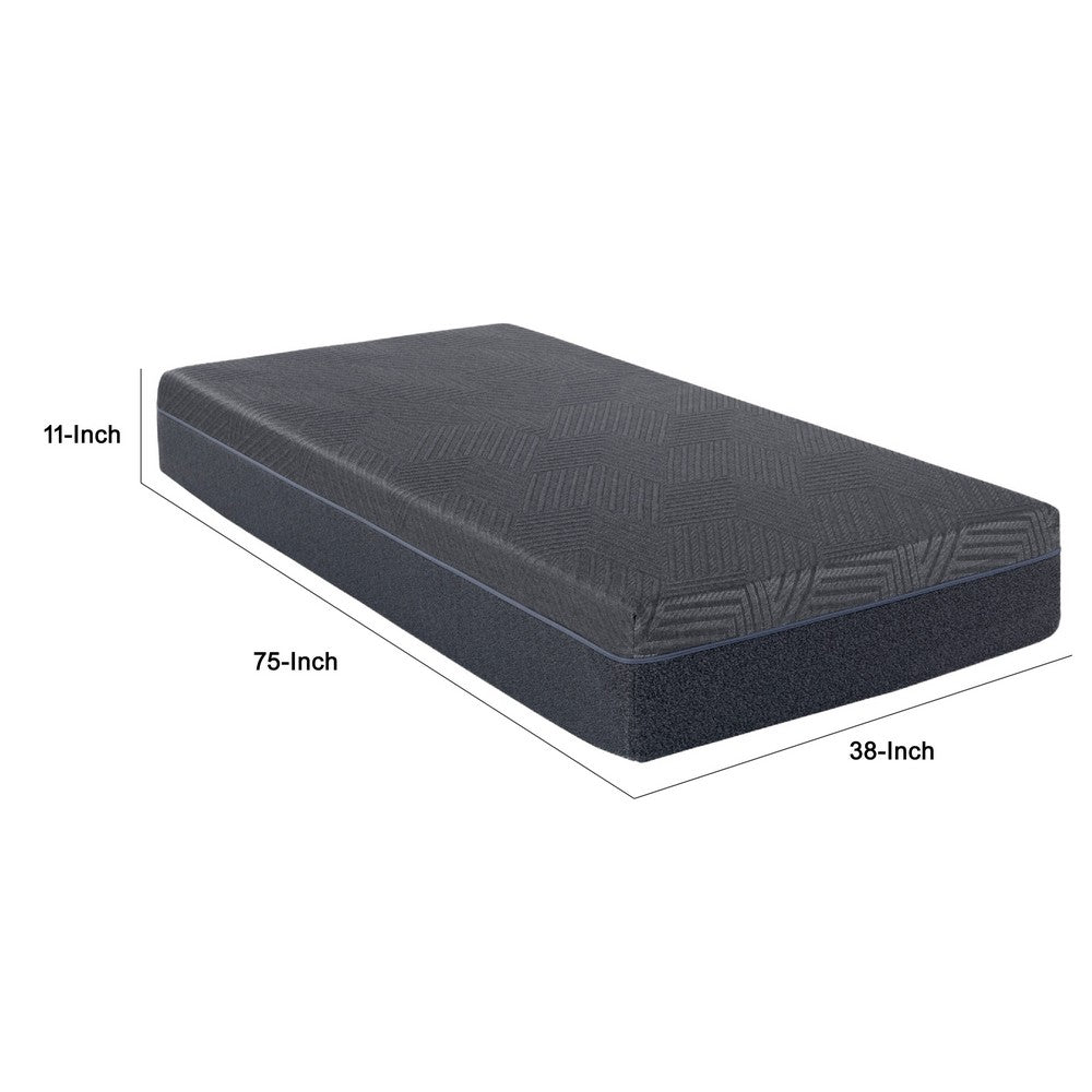 Bay Twin Mattress | Green Tea Cool Gel Infused Memory Foam | 11" Firm