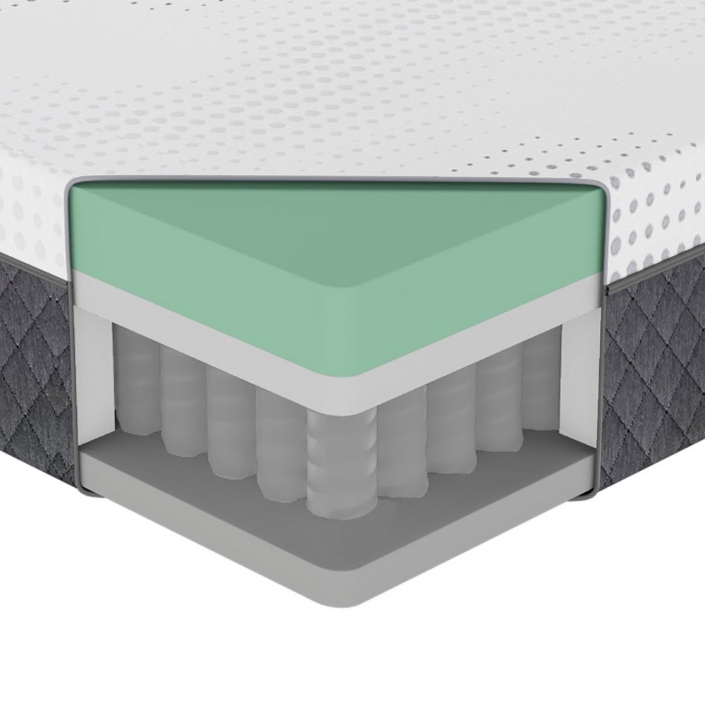 Mea Twin Mattress | Cooling Gel Green Tea Memory Foam | 12" Firm Support