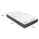 Mea Twin Mattress | Cooling Gel Green Tea Memory Foam | 12" Firm Support