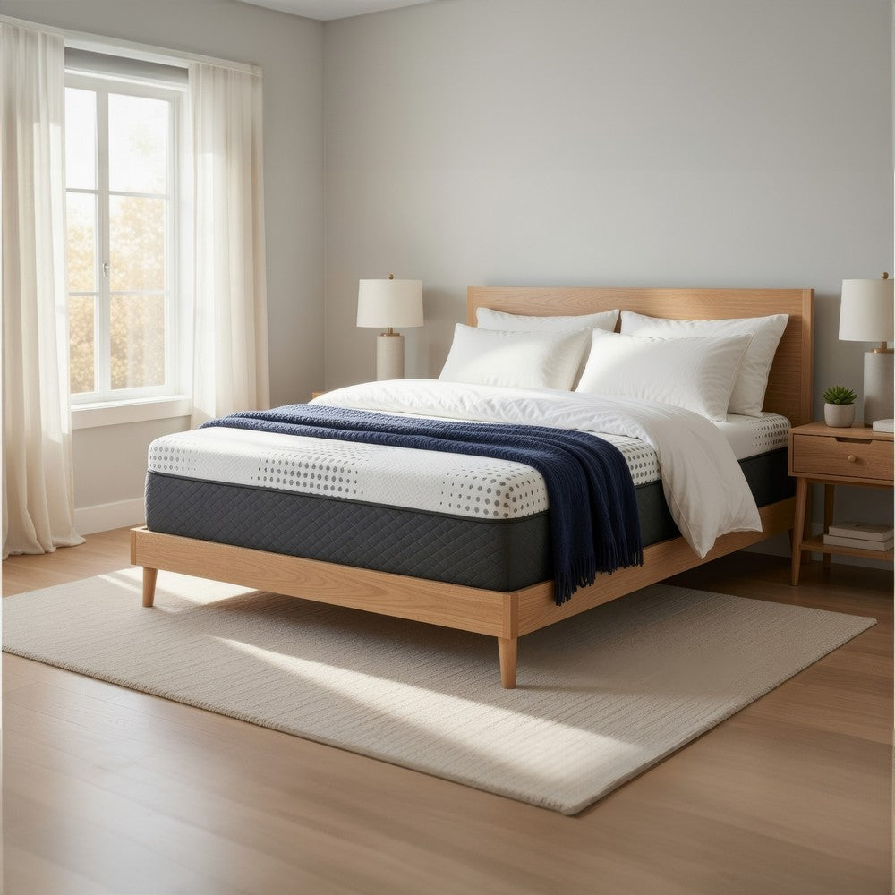 Mea Twin Mattress | Cooling Gel Green Tea Memory Foam | 12" Firm Support