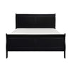 Vele Full Size Sleigh Bed | Louis Philippe Style | Burnished Black