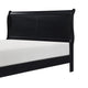 Vele Full Size Sleigh Bed | Louis Philippe Style | Burnished Black