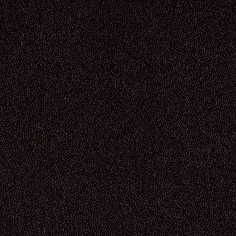 Renz Full Size Bed | Modern Block Panel | Dark Brown Faux Leather Upholstery