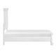 Jena Twin Size Bed | Paneled Frame Moldings | Modern Farmhouse White