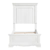 Jena Twin Size Bed | Paneled Frame Moldings | Modern Farmhouse White