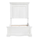 Jena Twin Size Bed | Paneled Frame Moldings | Modern Farmhouse White
