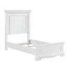 Jena Twin Size Bed | Paneled Frame Moldings | Modern Farmhouse White