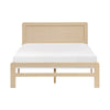 Cary Full Size Platform Bed | Original Scandinavian Style Natural Brown