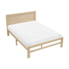 Cary Full Size Platform Bed | Original Scandinavian Style Natural Brown