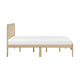 Cary Full Size Platform Bed | Original Scandinavian Style Natural Brown