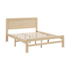 Cary Full Size Platform Bed | Original Scandinavian Style Natural Brown