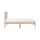 Cary Twin Size Platform Bed | Original Scandinavian Style Natural Brown