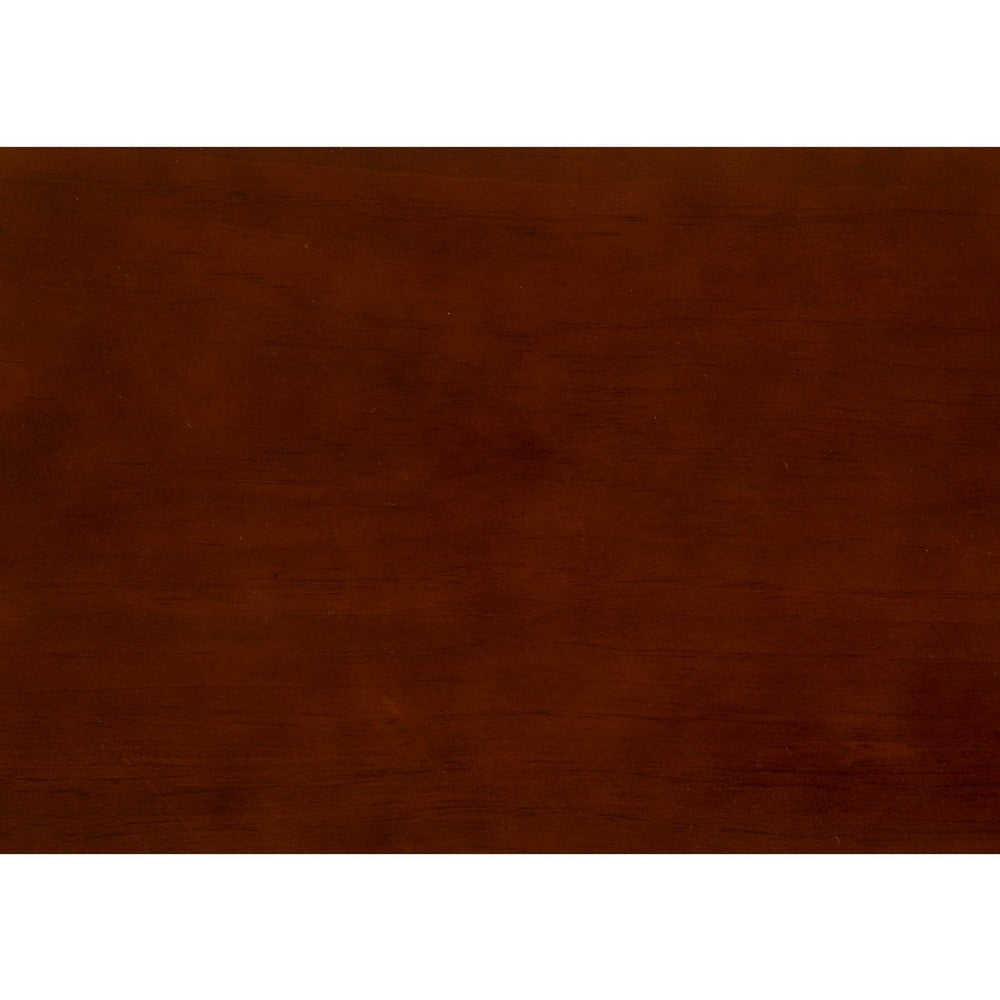 Roe Full Over Full Bunk Bed | Side Ladder & Rails | Dark Cherry Brown