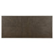 Greta Extendable Dining Table w Self-Storing Leaf, Gold, Brown 76-96"