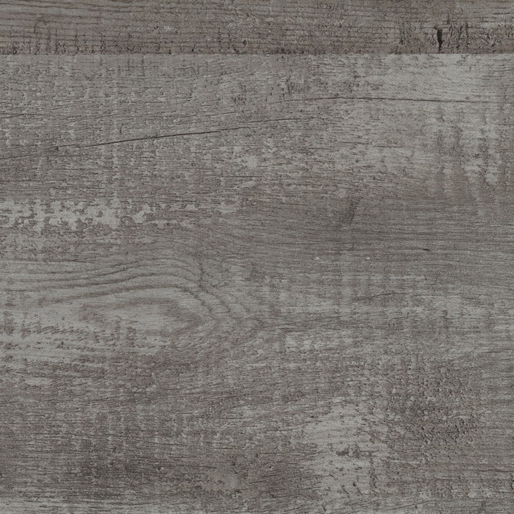 Eby Twin Panel Bed, Raised V Planks, 3D Veneer Texture, Warm Gray Wood